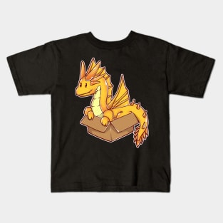 Golden Dragon In A Box Kids T-Shirt